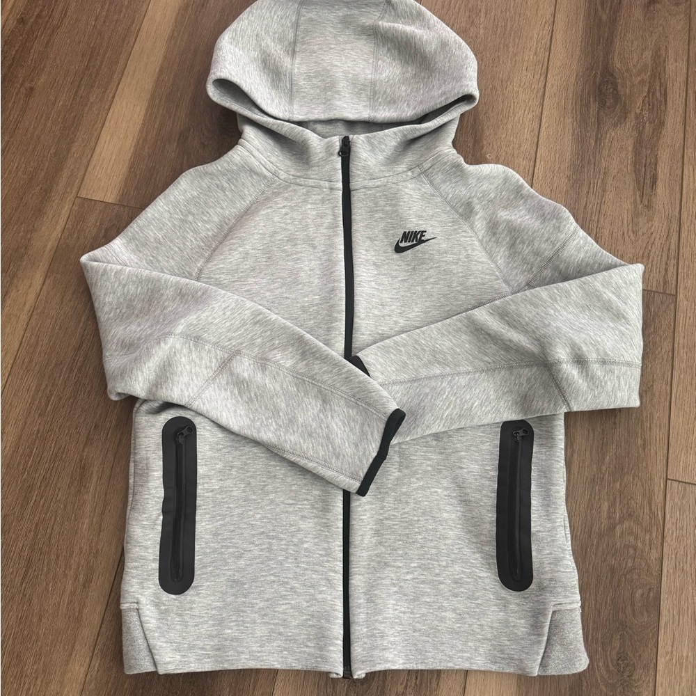 Nike Tech Fleece Kids Light Gray Hoodie